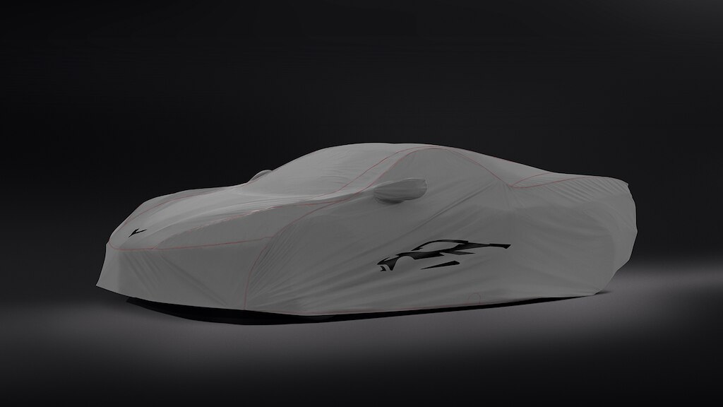 Cubierta gris  para Chevrolet Corvette Stingray 2024, carro deportivo de lujo