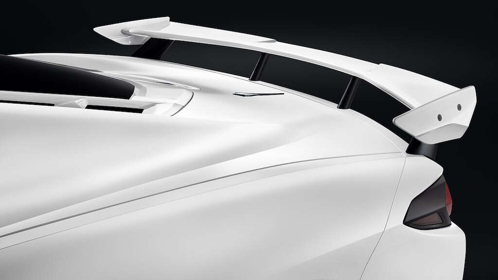  Spolier artic white para Chevrolet Corvette 2025, carro deportivo de lujo